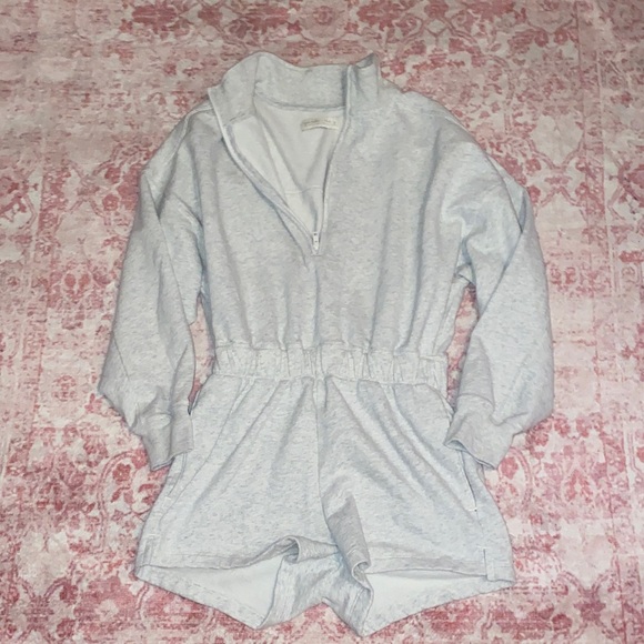 Abercrombie & Fitch Pants - Abercrombie & Fitch Heather Gray Lounge Romper